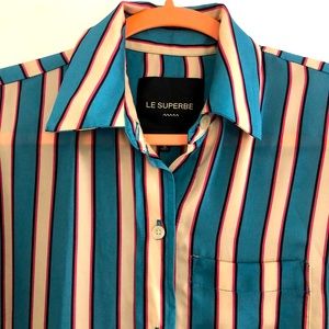 Le Superbe button down blouse